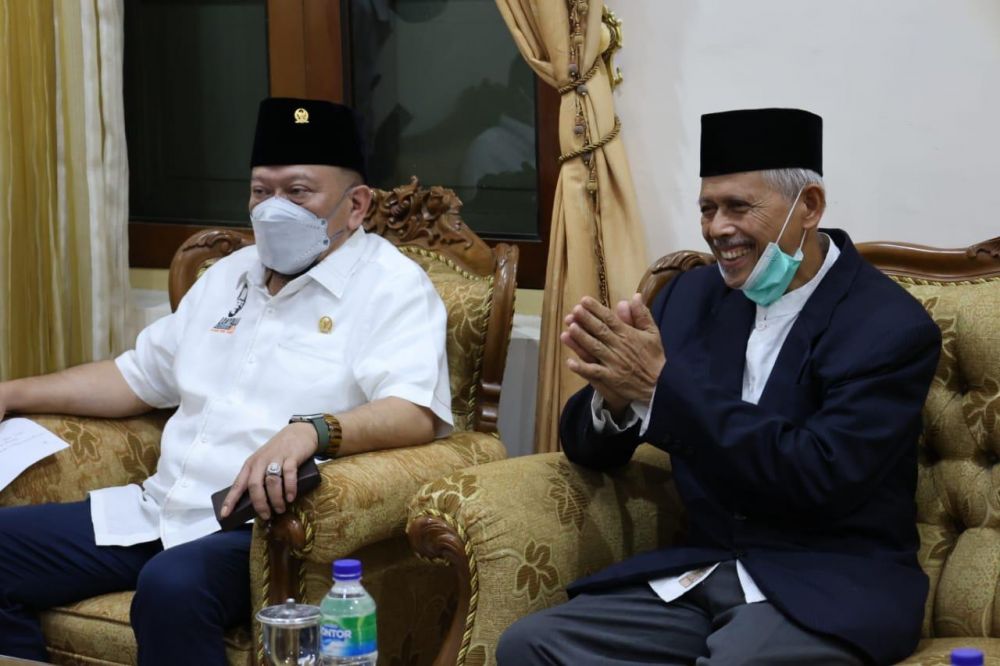 Ketua DPD RI AA LaNyalla Mahmud Mattalitti saat kunjungi ponpes modern Darussalam Gontor