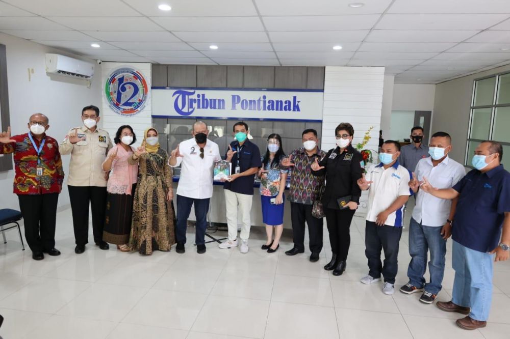 Ketua DPD RI Lakukan Media Visit ke Kantor Redaksi Tribun Pontianak