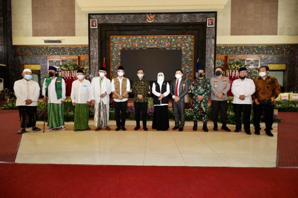 Forkopimda Jatim, Menkopolhukam, Masyarakat dan tokoh agama lakukan dialog