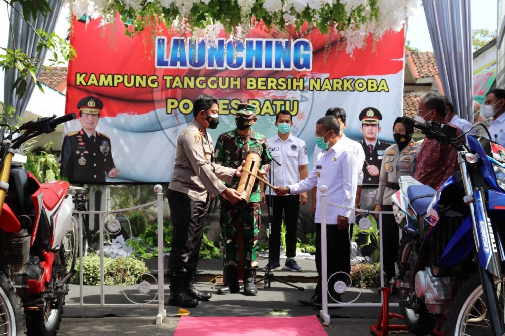 Polres Batu launching, Kampung Tangguh Bersih Narkoba