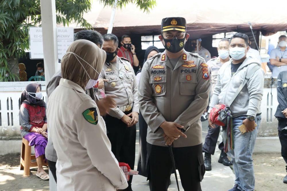 Gelar Vaksin Massal, Polres Jombang Dukung Program Pemerintah