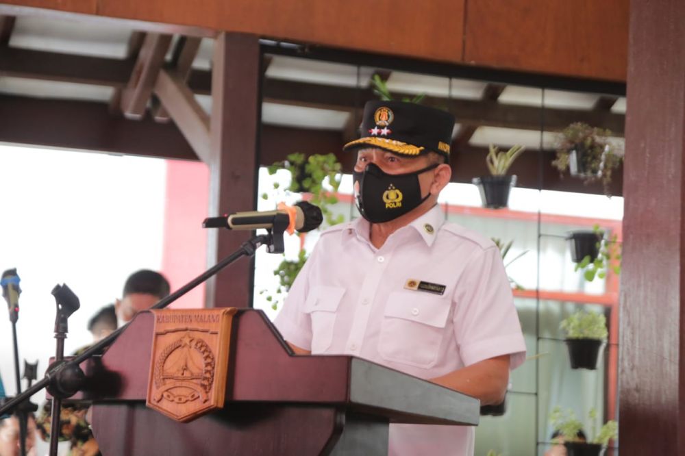 Ketua panitia pelaksana Baksoskes Irjen Pol (purn) Drs. Mudji Waluyo saat memberikan sambutan