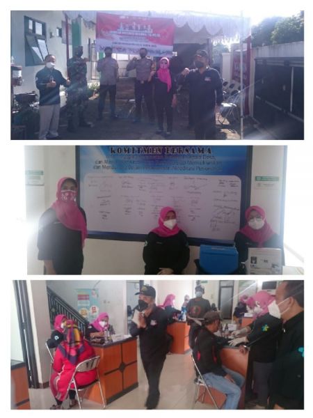 Gebyar Vaksin Nasional TNI-Polri Sambut HUT Bhayangkara ke-75