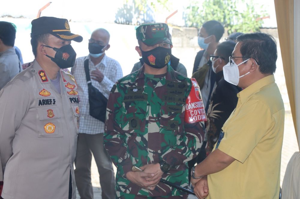 Kapolres Gresik AKBP Arief Fitrianto saat ramah-tamah