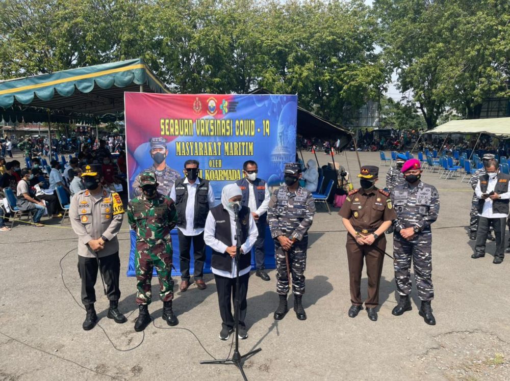 Forkopimda Jatim lakukan pengecekan di Jalajaya Koarmada ll Surabaya