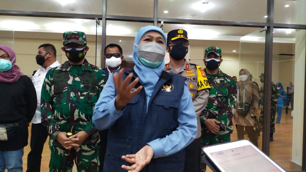 Forkopimda Jatim cek langsung persiapan RS Darurat indoor di GBT Surabaya