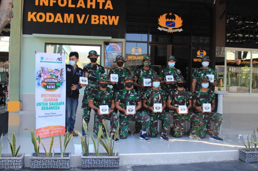 ACT berQurban tanpa batas, bareng Polda dan Kodam V Brawijaya