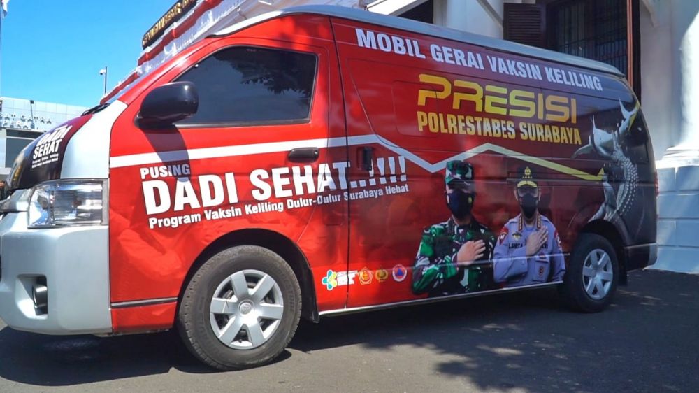Polrestabes Surabaya luncurkan mobil Vaksin Presisi inovasi baru