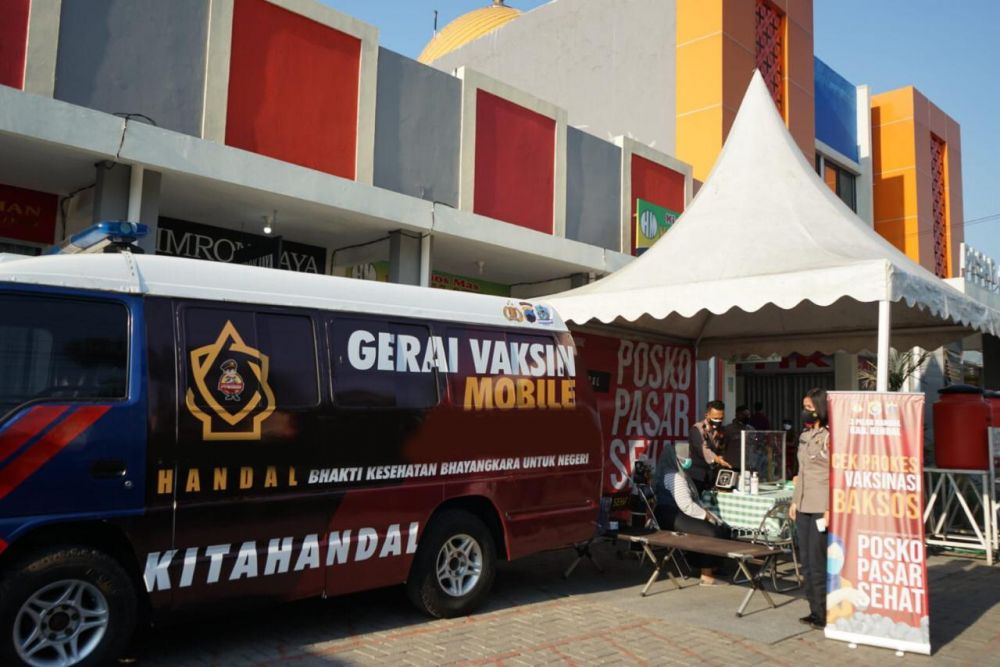 Kapolri Gelar Posko PPKM di Pasar, Pastikan Prokes dan Perekonomian