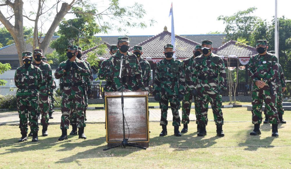 Dankodiklatal Laksamana Madya TNI Nur Hidayat saat memberikan sambutan