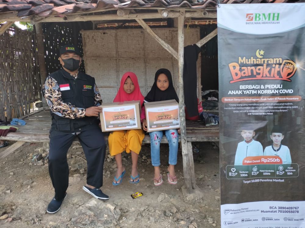 Anak Yatim yang ditinggal orang tuanya karena terpapar Covid-19