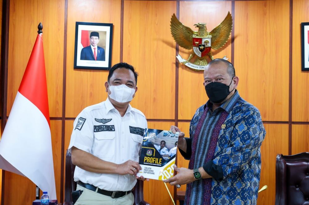 Ketua DPD RI terima audiens DPP OPGI di lantai 8 gedung Nusantara lll, komplek Parlemen Senayan Jakarta