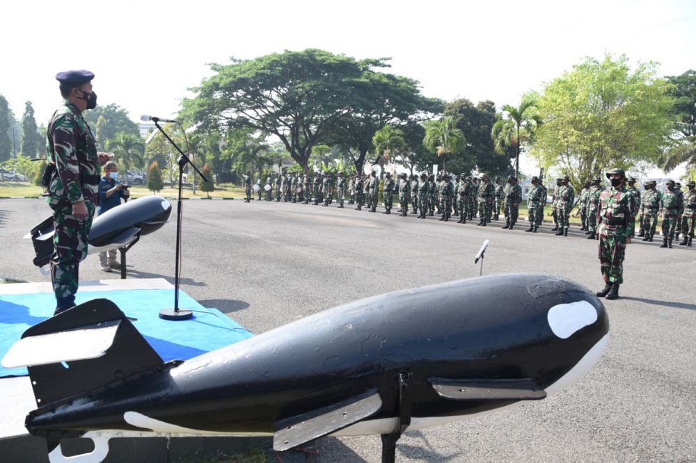 Siswa TNI AL Diktupakat saat pendidikan tahap Sargolan Kodikdukum