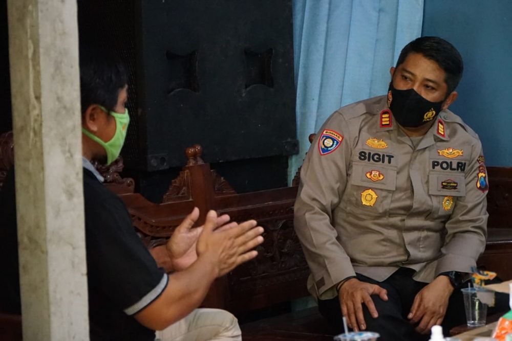 Kasat Binmas Polres Blitar Kota AKP Purwanto Sigit Raharjo saat silaturahmi dengan PPRN