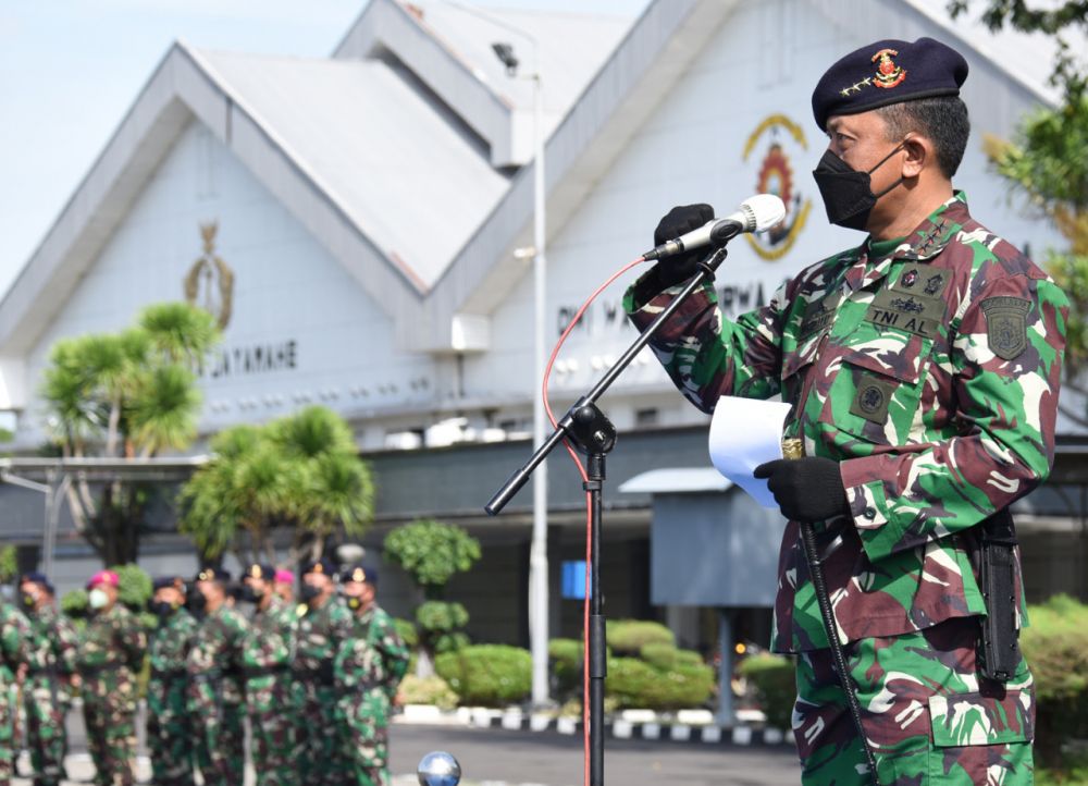 Dankodiklatal Laksamana Madya TNI Nurhidayat saat membuka pekan Integrasi