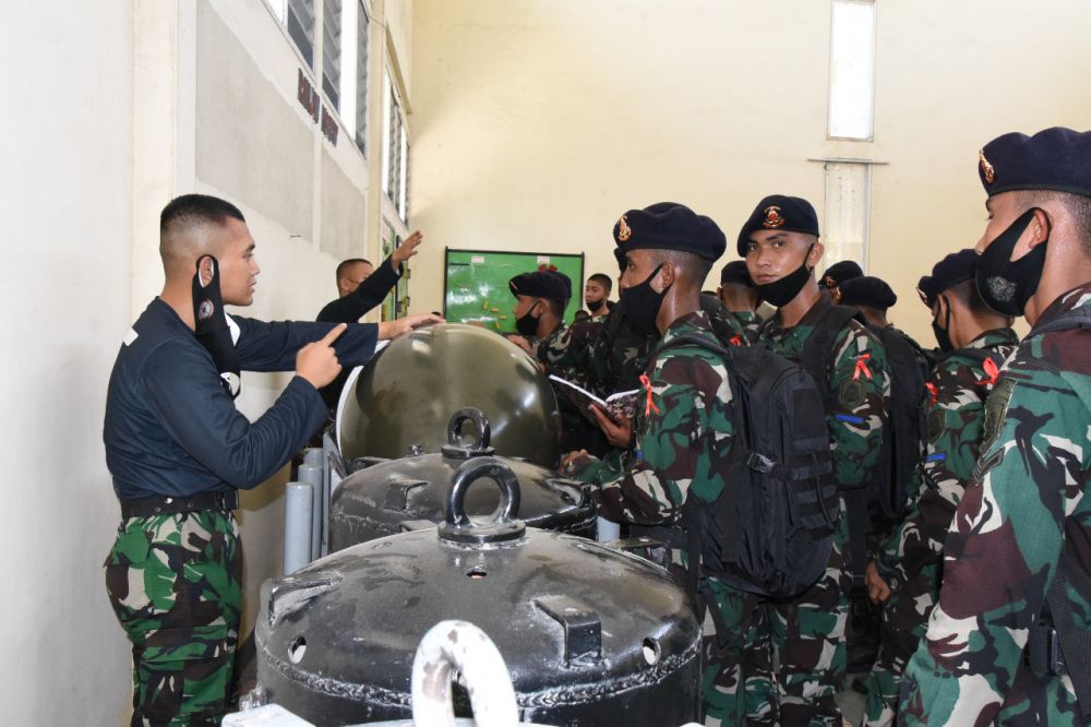 Siswa Satdik-1 TNI AL Tanjung Uban Lattek Integrasi di Bumimoro Kodiklatal