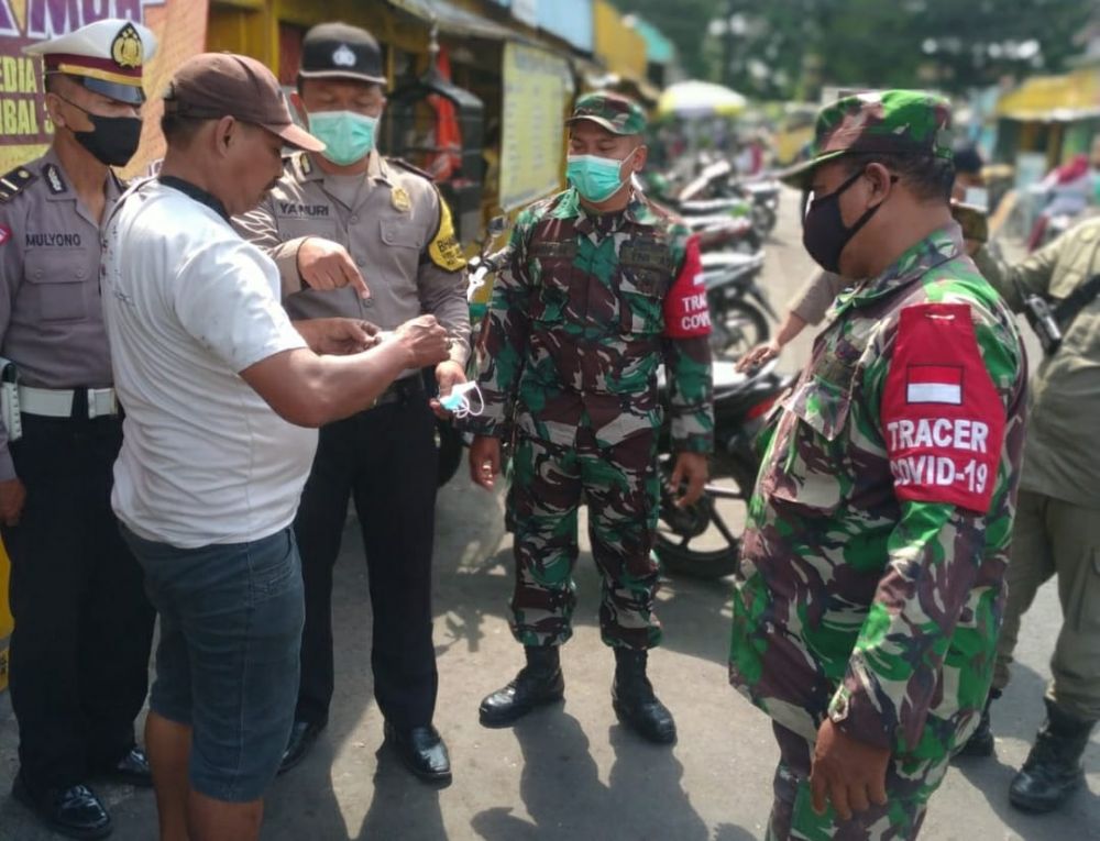 Tiga Pilar saat lakukan Ops Yustisi