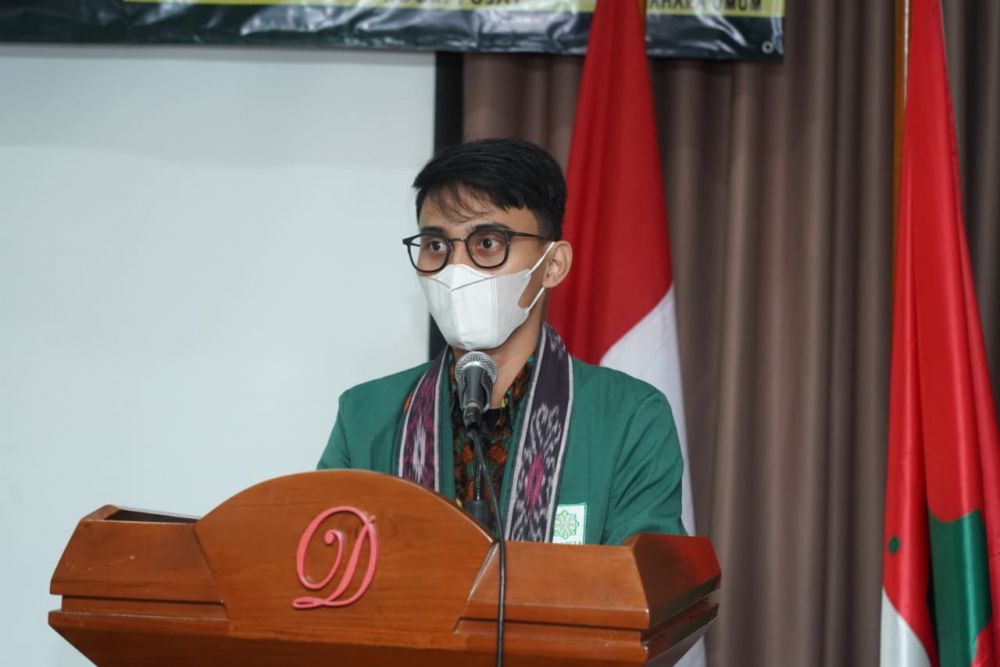 Dimas Prayoga selaku koordinator pusat BEM Nusantara