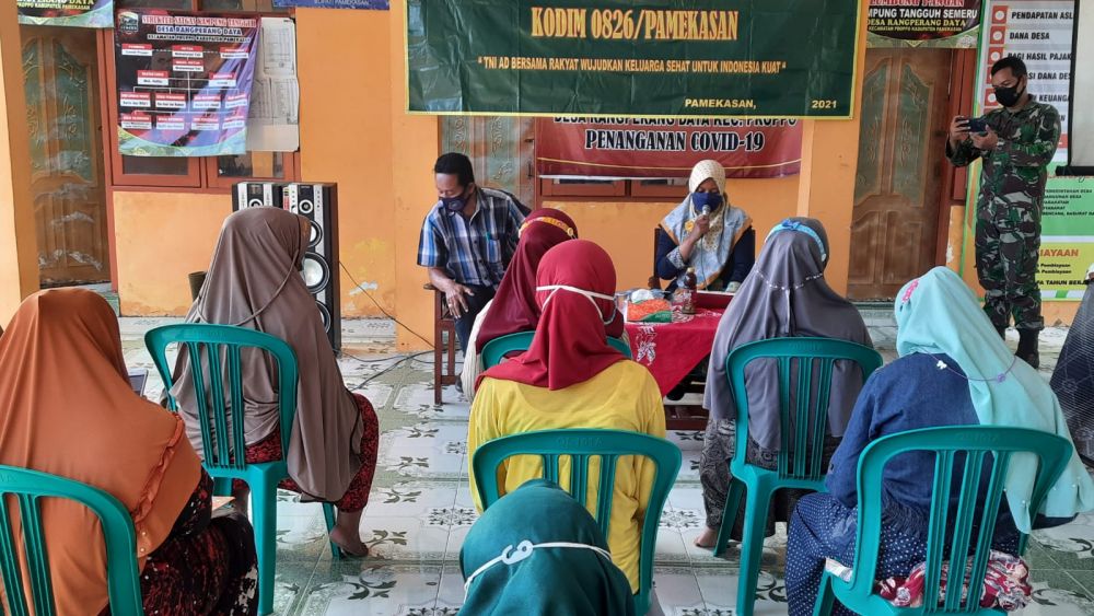 TMMD ke-112 lakukan sosialisasi BPJS kesehatan, Kodim 0826 Pamekasan