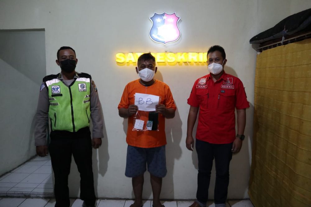 Tersangka beserta barang bukti diamankan Polisi dan menginap di hotel Prodeo
