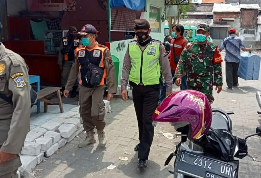 Gabungan Tiga Pilar Ops Yustisi Prokes Kelurahan Tanjung Sari