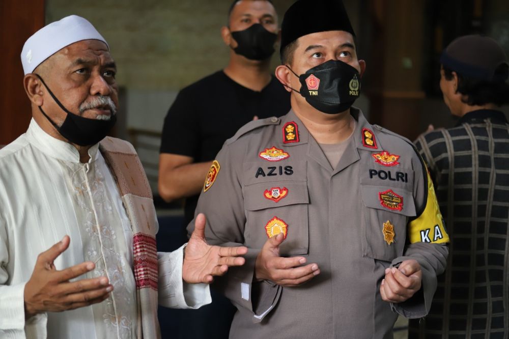 Kapolres Gresik AKBP Mochamad Nur Azis saat silaturahmi ke tokoh agama