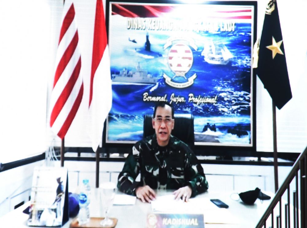 Kadiskual Laksma TNI Poedji Santoso saat memberikan pembekalan