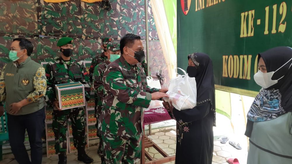 Wairjenad Mayjen TNI Nugroho Budi Wiryanto saat melakukan tinjauan lokasi