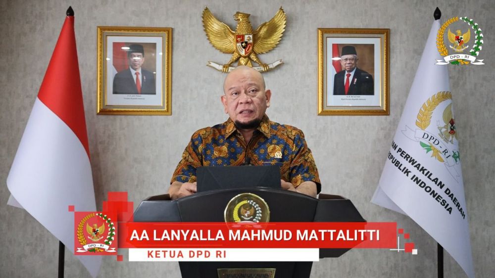 Ketua DPD RI AA LaNyalla Mahmud Mattalitti