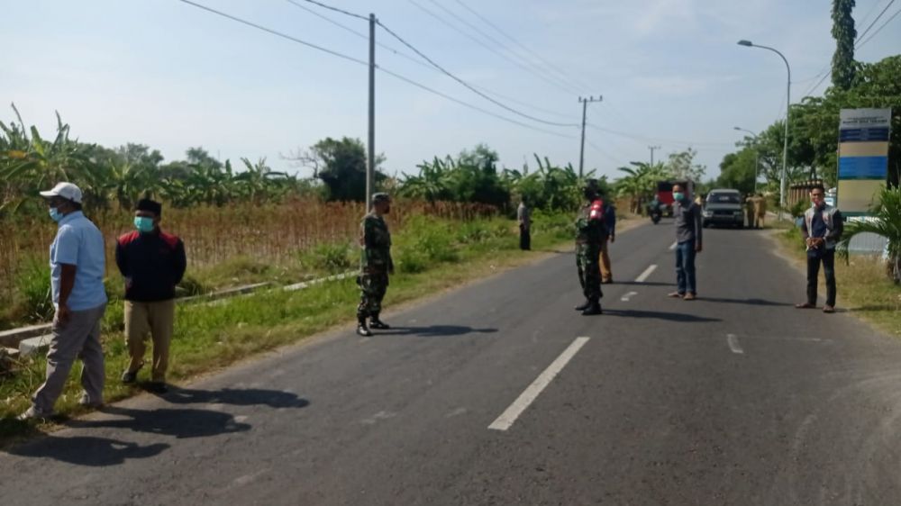 Koramil 0826/06 Pademawu saat gelar penyekatan Vaksin