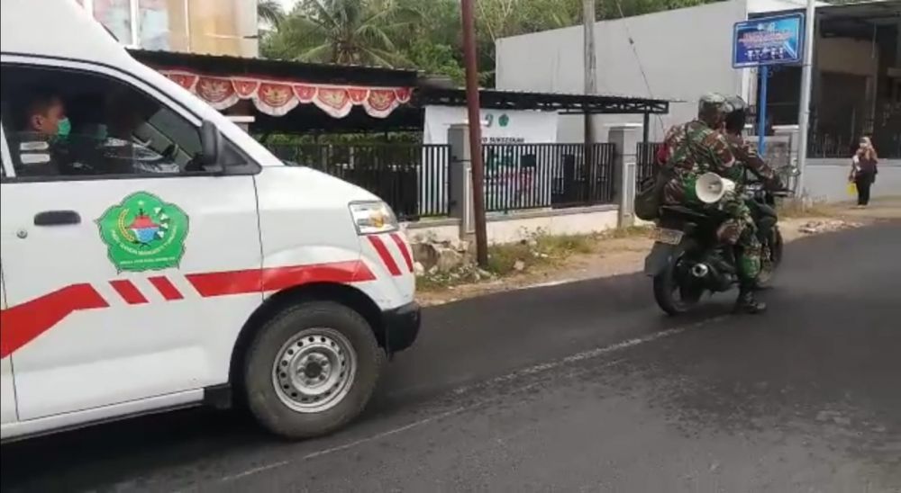 Danpos Ramil 0826/12 Kadur, pelayanan mobil Vaksin kepada masyarakat