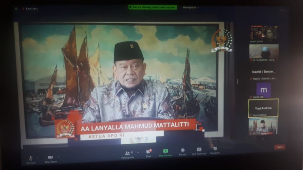 Ketua DPD RI AA LaNyalla Mahmud Mattalitti