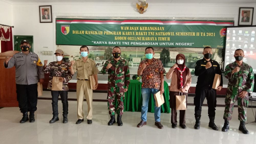 Kodim tipe A 0831 Surabaya Timur gelar giat wawasan kebangsaan