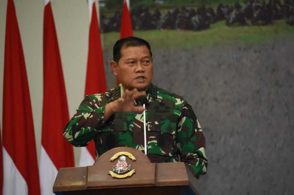 KASAL Laksamana TNI Yudo Margono saat memberikan pembekalan