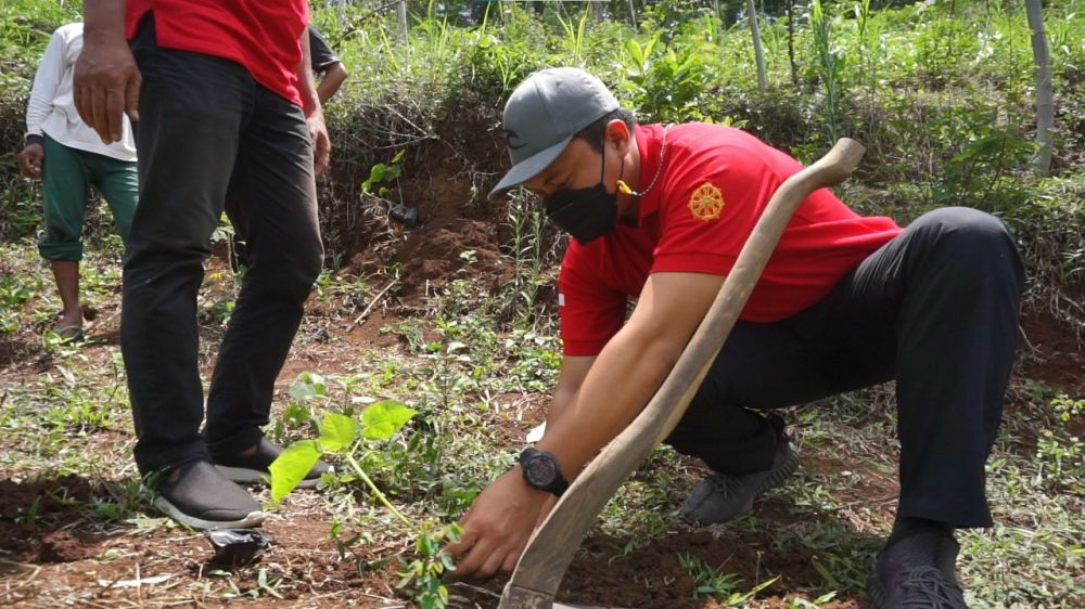 Polres Jember, Eks Napiter dan Kades Panduman Sosialisasi Longsor
