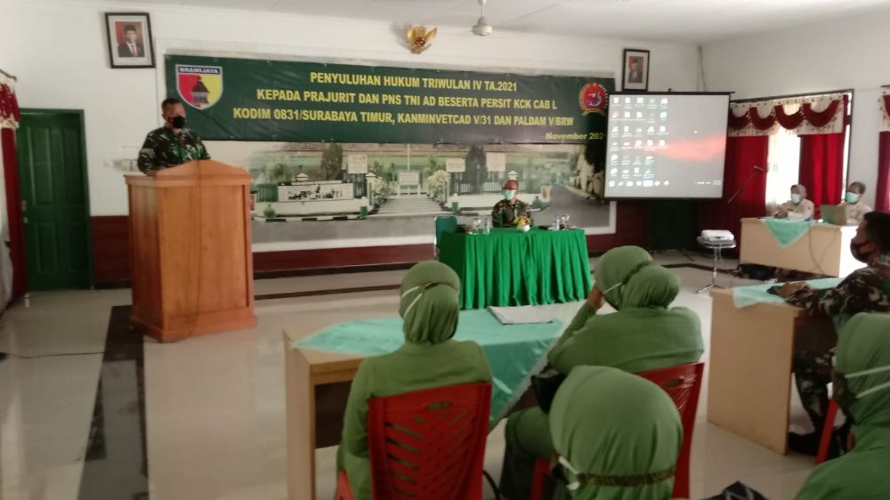 Kodim tipe A 0831/ST lakukan penyuluhan hukum