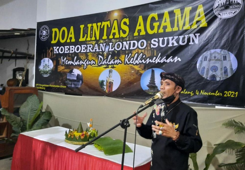 Gelar doa bersama lintas agama, Ki Demang ketua Forkom Pokdarwis Kota Malang