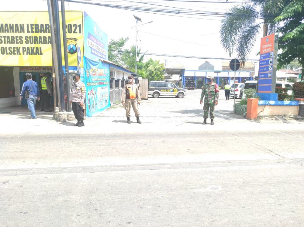 Gelar Ops Yustisi Prokes depan terminal Benowo