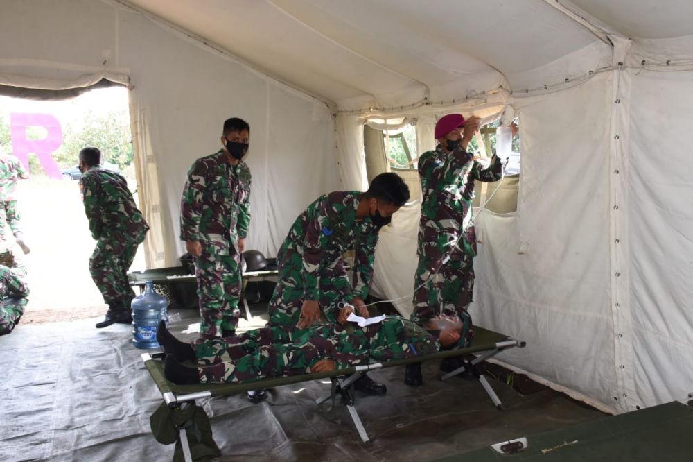Personil Kogasgabhantai saat mengalami keracunan makanan dan minuman