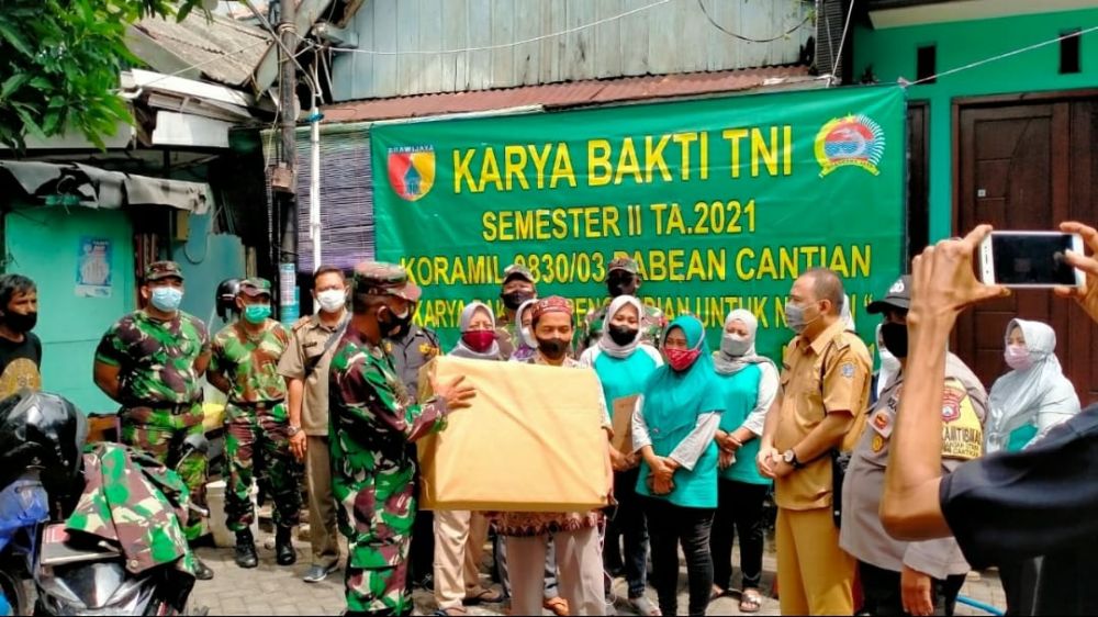 Karya Bhakti TNI, Koramil Pabean Cantikan pengabdian untuk negeri