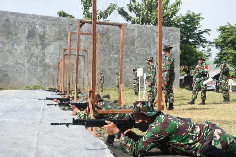 Korem 084/BJ saat Latbakjatri rutin triwulan