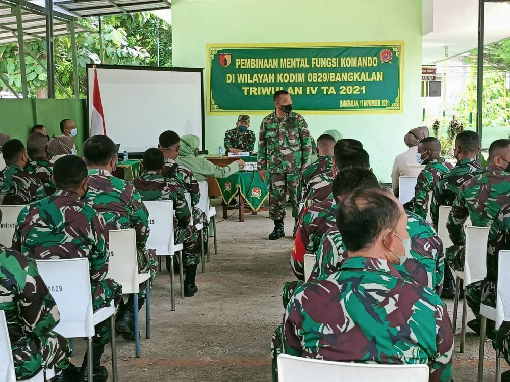 Kodim 0829 Bangkalan terima Bintal dari Korem 084/BJ