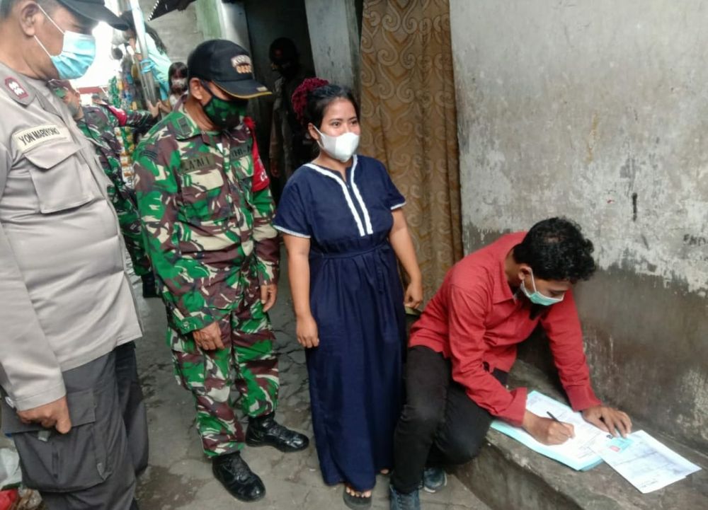 Tiga Pilar Gelar Pendataan Penertiban KTP di Wilayah Pabean Cantikan