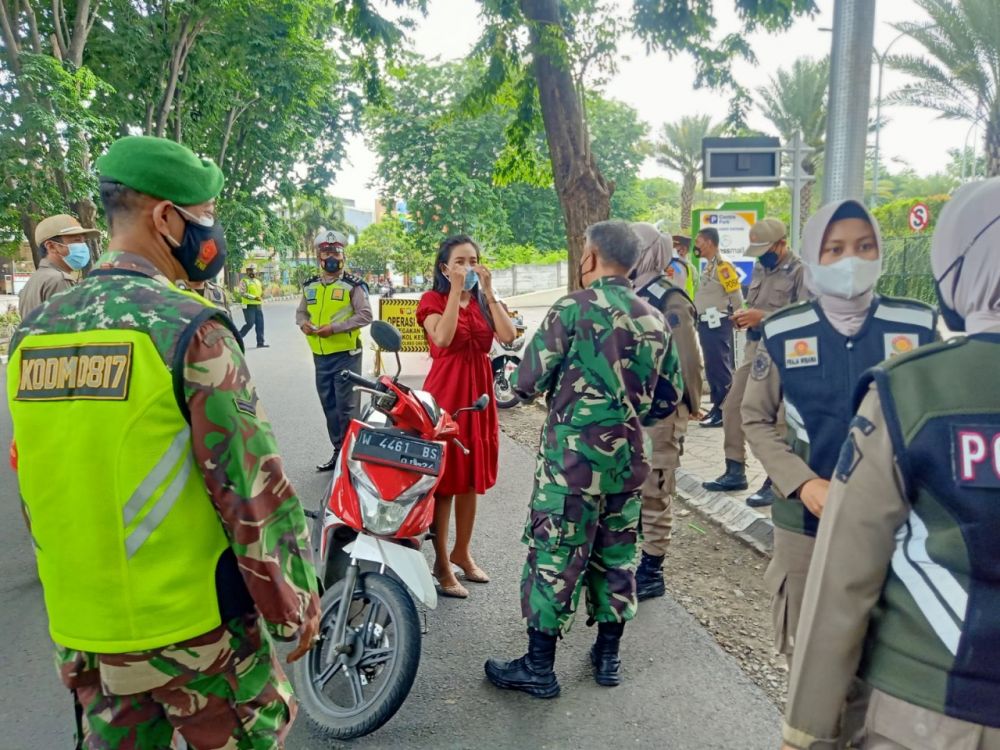 Ops Yustisi Prokes terus dilakukan gabungan TNI-Polri dan Satpol-PP