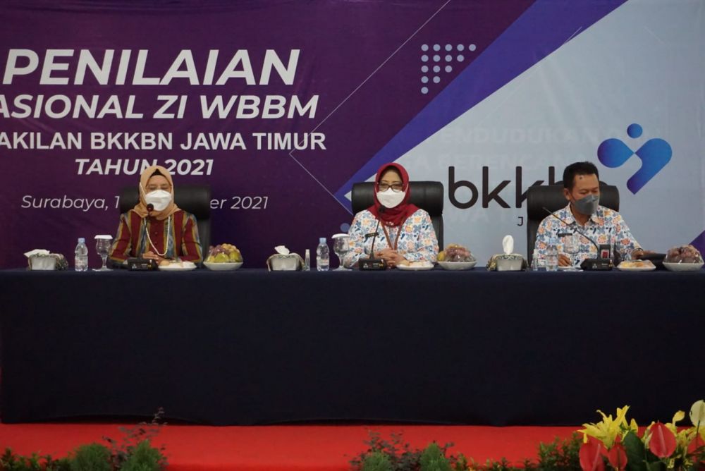Tim Penilai Nasional ZI WBBM Apresiasi Perwakilan BKKBN Jatim