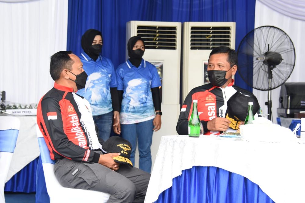 Dankodiklatal Laksamana Madya TNI Nurhidayat saat hadir dalam acara Kasal Cup