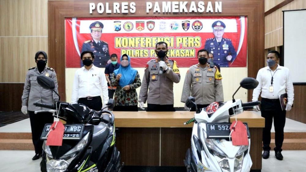 Polres Pamekasan amankan tersangka beserta barang bukti