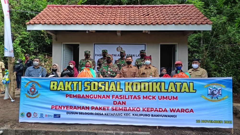Dankodikopsla Kodiklat Tutup Lattek Sea and jungle, Resmikan Fasum MCK