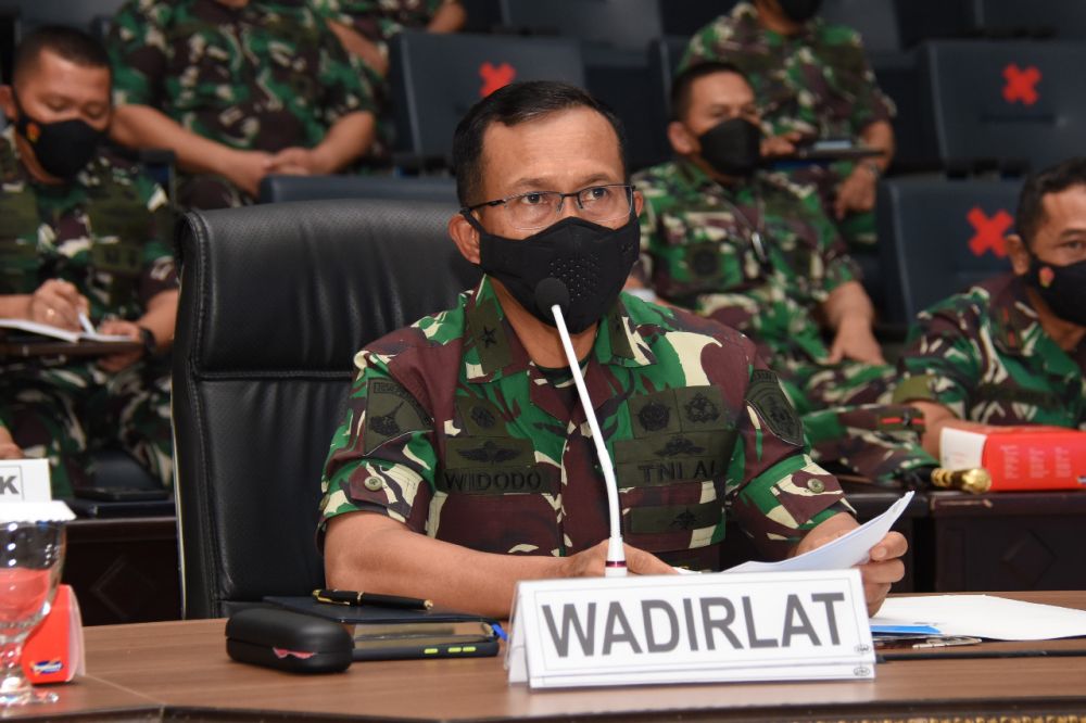 Dirlat Kodiklatal Pimpin Kaji Ulang dan Evaluasi Latopsfib Tahun 2021