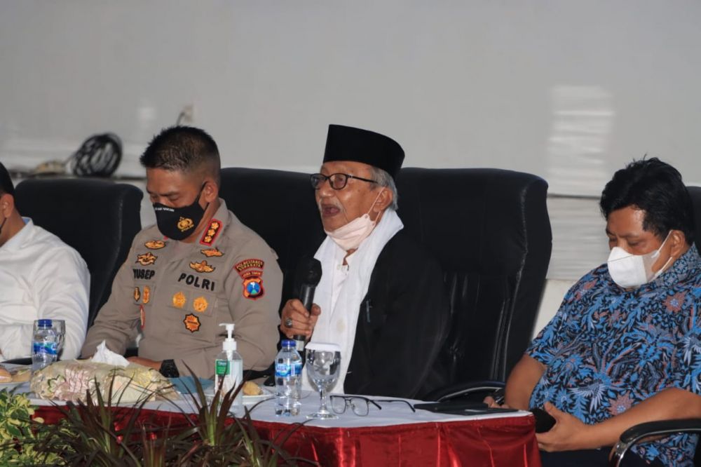 Kapolrestabes Surabaya gandeng elemen masyarakat untuk ciptakan Surabaya aman di malam Nataru